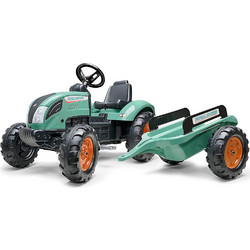 Falk Farm Lander Vintage Ποδοκίνητο Παιδικό Τρακτέρ με Καρότσα Πράσινο