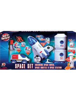 Playmind Ltd Astro Venture Διαστημικό Σετ με Διαστημικό Σταθμό, Rover & Διαστημικό Λεωφορείο Σετ Φιγούρες Δράσης για 3+ Ετών