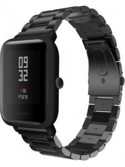 Amazfit Bip Λουράκι Smartwatch Stainless Steel Black 15298274