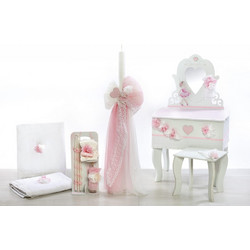 Bellissimo Σετ Βάπτισης με Μπουντουάρ για Κορίτσι Ballet Love Boudoir ΣΚΒ-2131