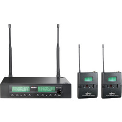 ACT323T UHF 620-644 MHz MIPRO Set Μικροφώνου με Διπλό Δέκτη & 2x Πομπούς Bodypack