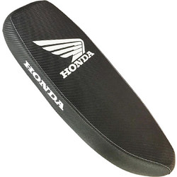 Σέλα λεπτή Carbon με άσπρο λογότυπο στάμπα Honda GLX Racing