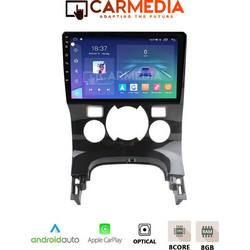 Carmedia CM809-13 Clima Peugeot 3008 2008-2016 Ηχοσύστημα Αυτοκινήτου με Οθόνη Αφής & GPS