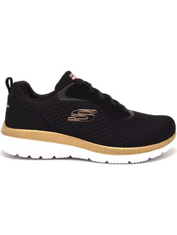 Skechers Bountiful Γυναικεία Sneakers Μαύρα 12606-BKRG