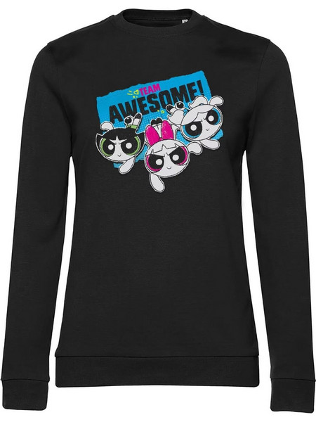 Cartoon Classics: Powerpuff Girls - Team Awesome Black Γυναικείο Φούτερ