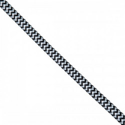 GLOBOSTAR(R) BRAIDEN 77613 Υφασμάτινο Καλώδιο 2 x 0.75mm IP20 - Άσπρο & Μαύρο - Μ100 x Π0.6 x Υ0.6cm