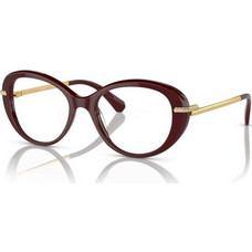 Swarovski SK2001 1008 Γυναικείος Σκελετός Γυαλιών Οράσεως Κοκάλινος Μεταλλικός Χρυσός Μπορντό