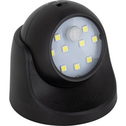 Φωτιστικό Μπαταρίας Κάμερα Μαύρο LED SMD 3W-PIR Αισθητήρα Κίνησης Ψυχρό 6000K 79001 Globostar-79001-Μαύρο 79001