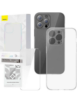 Baseus Θήκη και Προστατευτικό Οθόνης Tempered Glass Corning για iPhone 12 Pro (Διαφανές) P60112200201-01