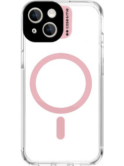 SBS CASE ME MAG CASE IPHONE 15 pink transparent backcover