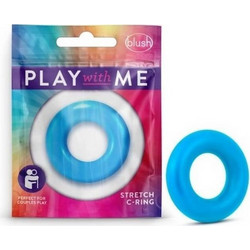 Blush Play With Me Stretch Ελαστικό Δαχτυλίδι Πέους Μπλε
