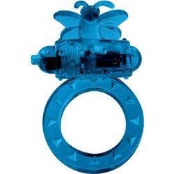 ToyJoy Flutter Ring Ελαστικό Δαχτυλίδι Πέους με Δόνηση Μπλε