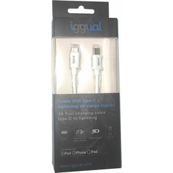 Καλώδιο USB-C σε Lightning iggual IGG317761