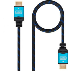TooQ Καλώδιο HDMI 2.0 HDMI Male to HDMI Male 5m Black / Blue