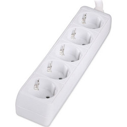 POWERTECH πολύπριζο PT-869, 5x schuko, 16A, 1.5m, λευκό