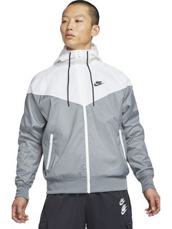 Nike Sportswear Αθλητικό Ανδρικό Μπουφάν Bomber Αντιανεμικό Λευκό DA0001-084