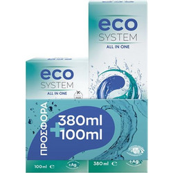 ECOsystem All In One Υγρό Φακών Επαφής 360ml + 100ml