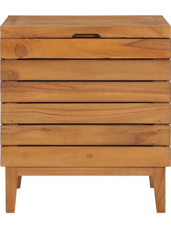 vidaXL Καλάθι Απλύτων 40 x 30 x 45 εκ. από Μασίφ Ξύλο Teak 289075