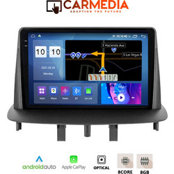 Carmedia CM8095-13 Plus Renault Megane 3 2009-2016 Ηχοσύστημα Αυτοκινήτου με Οθόνη Αφής & GPS