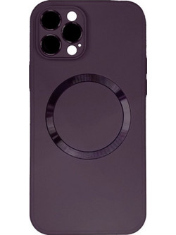 Back Cover Σιλικόνης με MageSafe και Προστασία Κάμερας για iPhone 14 Pro Max Μωβ