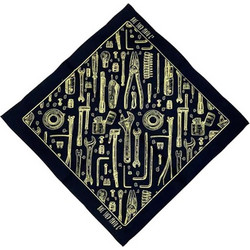 Μπαντάνα Bike Shed Toolkit bandana navy/gold