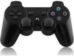 Ασύρματο Gamepad - Χειριστήριο για PS3 Doubleshock Μαύρο