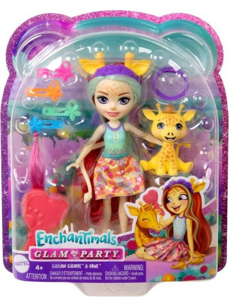 Mattel Encahntimals Glam Party Gillian Giraffe & Pawl