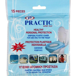 Practic Πλαστικό Κάλυμμα για τη Λεκάνη της Τουαλέτας 15τμχ
