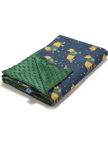 La Millou Tiger Jerry Minky Forest Κουβέρτα Αγκαλιάς Βελουτέ 80x100 Navy Μπλε Κυπαρισσί