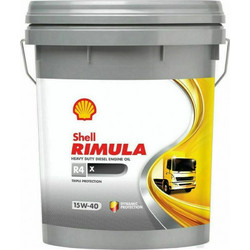 Shell Rimula R4 X Λάδι Αυτοκινήτου 15W-40 20lt