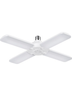 POWERTECH LED λάμπα E27-018, 4x αναδιπλούμενα πτερύγια, 52W, 4000K, E27