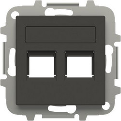 Μετώπη RJ11/RJ45 2 Γραμμών Μαύρη Sky