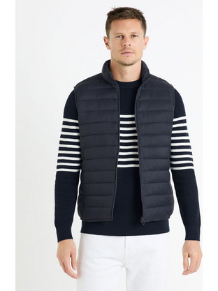 Celio Fulock Αμάνικο Ανδρικό Μπουφάν Navy Μπλε