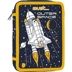 Must Outer Space Κασετίνα Γεμάτη με 2 Θήκες Μπλε 585097