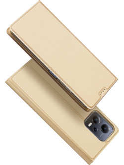 Dux Ducis Skin Pro Case for Xiaomi Redmi Note 12 Pro+ Flip Card Wallet Stand Gold