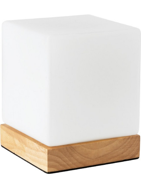 Globostar Derya 02035 Πορτατίφ Ε27 Λευκό Καφέ Π12xΥ15cm