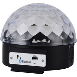 Φωτιστικό Ντίσκο μπάλα led, με mp3 player, bluetooth και τηλεχειριστήριο, 18x18x16 cm, Disco Ball