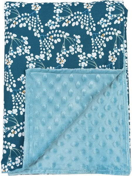 Baby Star Κουβέρτα Κούνιας Βελουτέ 100x150 Μπλε Γαλάζια