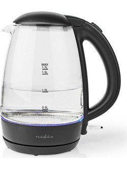 Nedis KAWK330EGS Γυάλινος Βραστήρας 1.7lt 2200W