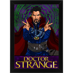 Ξύλινο κάδρο με θέμα τον Doctor Strange
