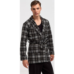 Ανδρική ρόμπα LION Fleece ΠΛΦ007 ΑΝΘΡΑΚΙ - Ανθρακί