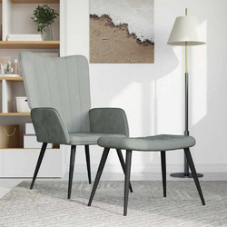 vidaXL Πολυθρόνα Relax με Υποπόδιο Βελούδινη 327688
