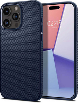 Spigen Liquid Air Back Cover Navy Blue (iPhone 15 Pro)