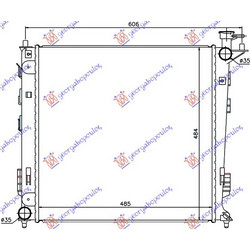 Ψυγειο 1.7-2.0 Crdi Πετρελαιο Μηχανικο (485x470χ16) (ΤΣΕΧΙΑΣ) (KOYO) Kia Sportage 10-14 - 424106310