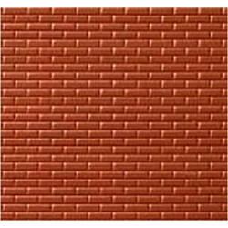 Υλικά Μακέτας Noch Brick Wall Red EK15 30x18cm 55005