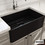 Bocchi 1138-401 Black Matt Υποκαθήμενος Νεροχύτης Πορσελάνης Ματ 76x46cm