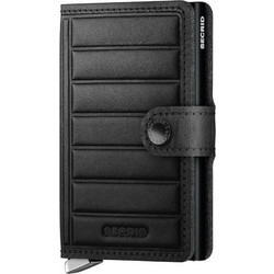 Secrid Πορτοφόλι Καρτών Premium Miniwallet Emboss Lines Μαύρο