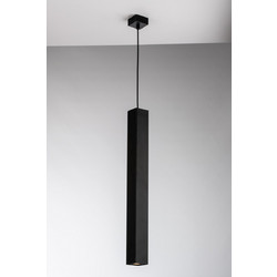 LUCE Fluke 1 Κρεμαστό Φωτιστικό Οροφής Μονόφωτο GU10 Μαύρο 8031440362504