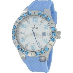 Festina Γυναικείο Ρολόι με Γαλάζιο Καουτσούκ Λουράκι F16560/2