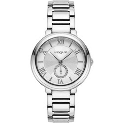 Vogue Elegant Γυναικείο Ρολόι με Ασημί Μεταλλικό Μπρασελέ 613981